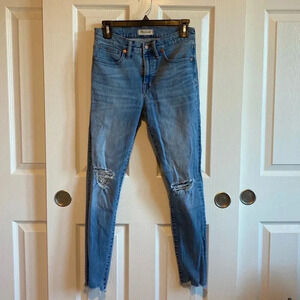 Madewell 9” skinny high rise jeans 27